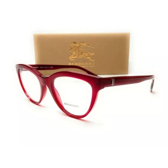 Burberry Women's Red Eyeglasses! - Picture 1 of 4
